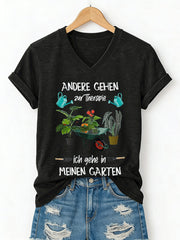 Damen-Garten-T-Shirt mit kurzen Ärmeln