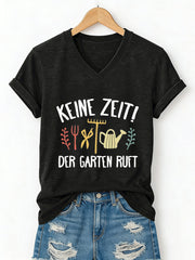 Damen-Garten-T-Shirt mit kurzen Ärmeln