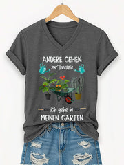 Damen-Garten-T-Shirt mit kurzen Ärmeln