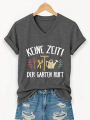Damen-Garten-T-Shirt mit kurzen Ärmeln