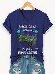 Damen-Garten-T-Shirt mit kurzen Ärmeln