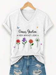 Damen-Garten-T-Shirt mit kurzen Ärmeln