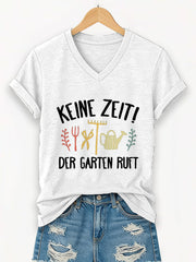 Damen-Garten-T-Shirt mit kurzen Ärmeln
