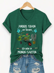 Damen-Garten-T-Shirt mit kurzen Ärmeln