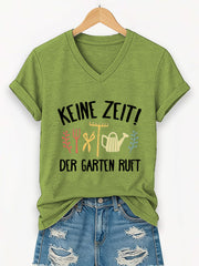 Damen-Garten-T-Shirt mit kurzen Ärmeln