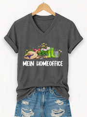 Damen Garten kurze Ärmel T-Shirt