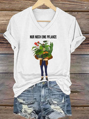 Damen Noch eine Pflanze T-Shirt mit kurzen Ärmeln
