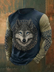 Herren-Viking-T-Shirt mit langen Ärmeln