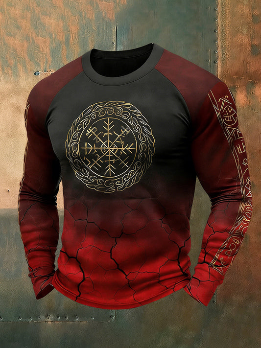 Herren-Viking-T-Shirt mit langen Ärmeln
