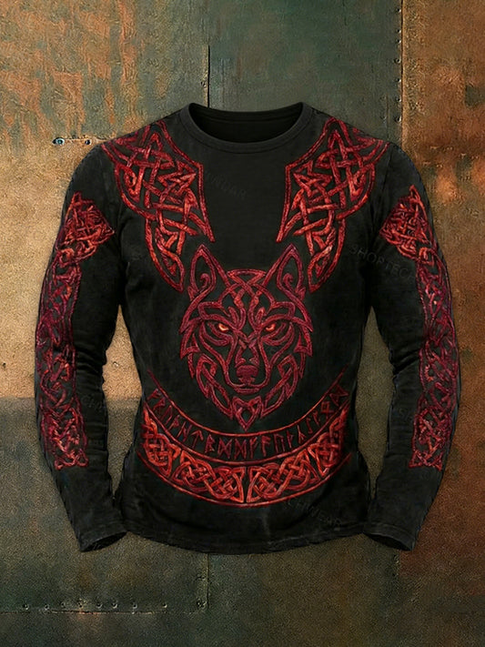 Herren Viking Lang ärmel iges T-Shirt