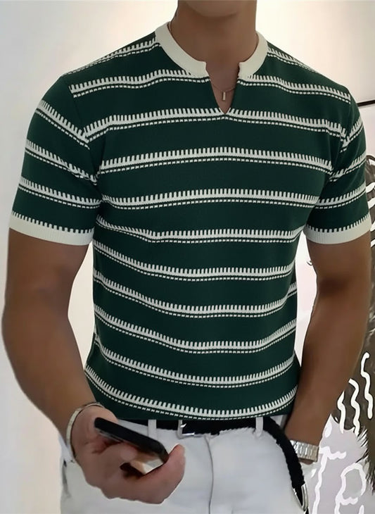 Herren-Business-T-Shirt mit V-Ausschnitt