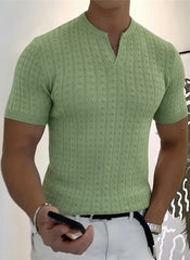 Herren-Business-T-Shirt mit V-Ausschnitt