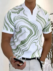 Herren-Business-T-Shirt mit V-Ausschnitt