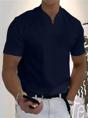 Herren-T-Shirt mit V-Ausschnitt