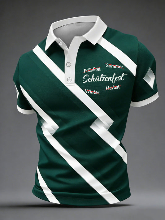 Herren-Schützenfest-Print-Shirt