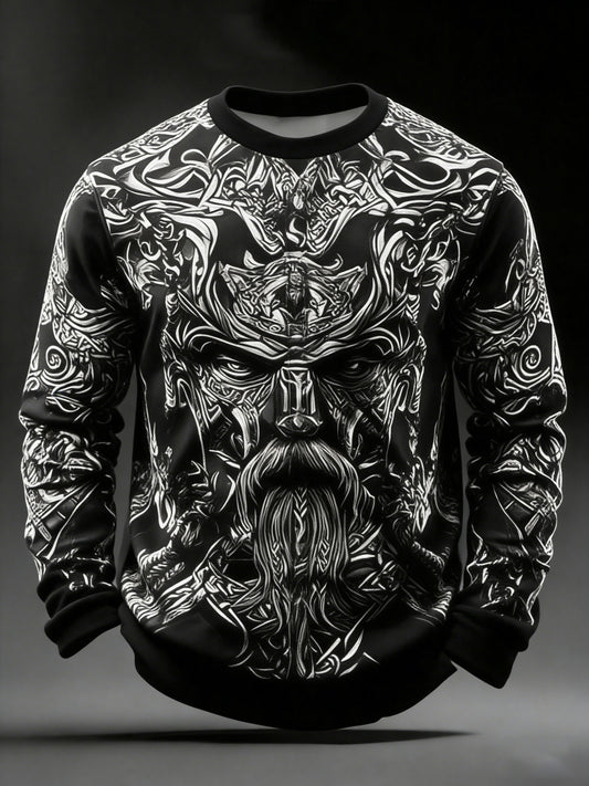 Herren Viking Bedrucktes Sweatshirt