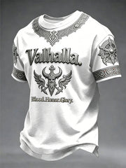 Herren-T-Shirt im Wikingerstil mit Valhalla-Print