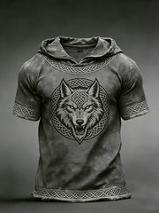 Herren-Viking-Hoodie-T-Shirt