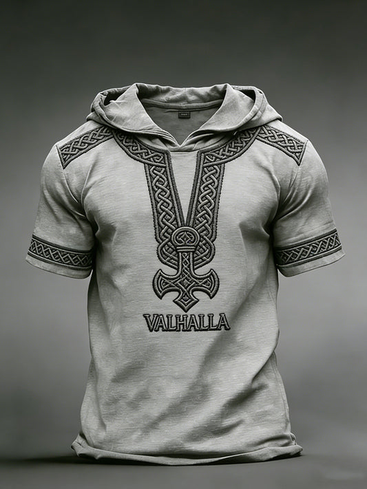 Herren-Viking-Hoodie-T-Shirt