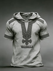 Herren-Viking-Hoodie-T-Shirt