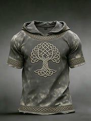 Herren-Viking-Hoodie-T-Shirt