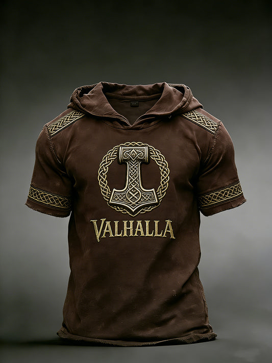 Herren-Viking-Hoodie-T-Shirt