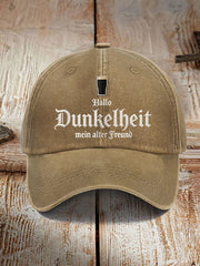 Unisex Kappe mit dem Aufdruck „Hello Darkness My Old Friend“