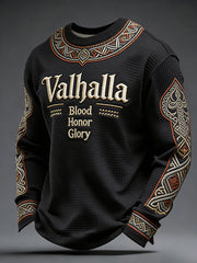 Herren-Valhalla-Waffeloberteil im Wikingerstil