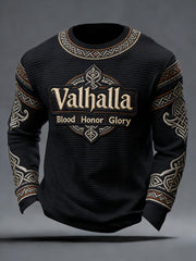Herren-Valhalla-Waffeloberteil im Wikingerstil