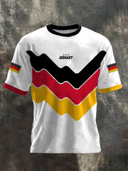 Herren-Deutschland-2026-Fußballteam-Unterstützer-Print-T-Shirt