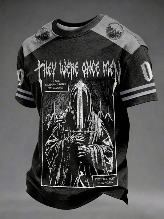 Herren-T-Shirt mit dem Aufdruck „They Were Once Man“