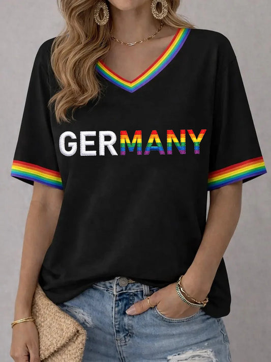 Frauen-Pride-Monat T-Shirt mit kurzen Ärmeln