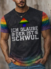 Herren-Pride-Monat-T-Shirt mit kurzen Ärmeln