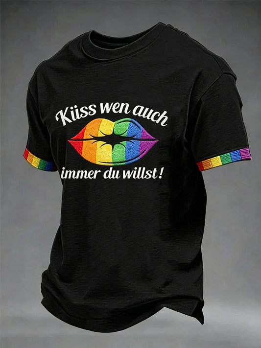 Herren-Pride-Monat-Kurzarm-T-Shirt