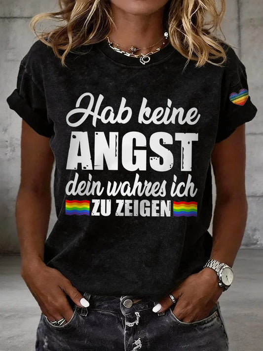 Frauen-Pride-Monat T-Shirt mit kurzen Ärmeln