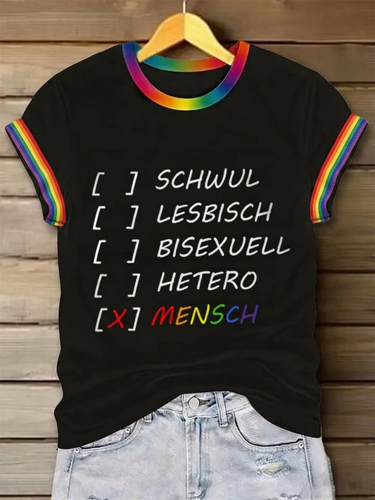 Frauen-Pride-Monat T-Shirt mit kurzen Ärmeln