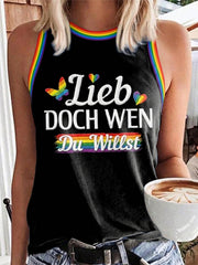 Damen-Print-Weste zum Christopher-Street-Day