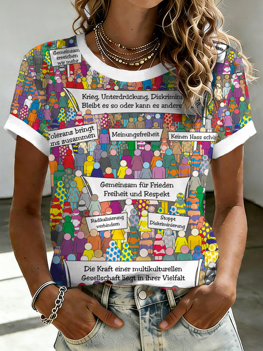 Damen-T-Shirt mit Christopher-Street-Day-Print