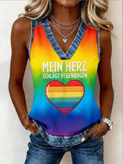 Damen-Print-Weste zum Christopher-Street-Day