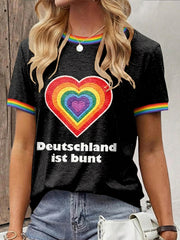 Damen-T-Shirt mit Christopher-Street-Day-Print