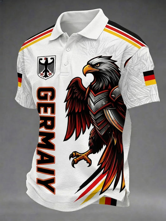 Herren-Fußballshirt mit Deutschland-Print