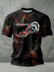 Herren-Fußball-T-Shirt mit Deutschland-Print