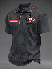 Herren-Fußballshirt mit Deutschland-Print