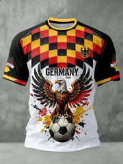 Herren-Fußball-T-Shirt mit Deutschland-Print