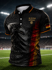 Herren-Deutschland-Fußballfan-Shirt mit 2026-Print