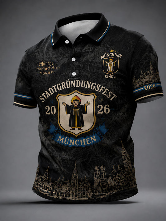 Herren-T-Shirt mit Aufdruck zum Münchner Stadtgründungsfest 2026