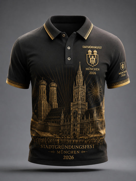 Herren-T-Shirt mit Aufdruck zum Münchner Stadtgründungsfest 2026