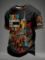 Herren-T-Shirt mit Aufdruck zum Berliner Karneval der Kulturen 2026