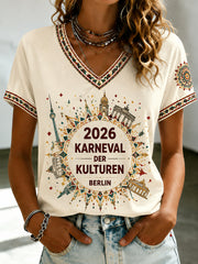 Damen-T-Shirt mit Aufdruck zum Berliner Karneval der Kulturen 2026