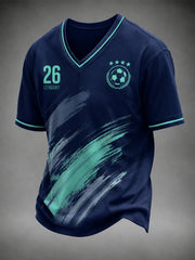 Männer Deutschland Fußball Fan Grafik T-Shirt